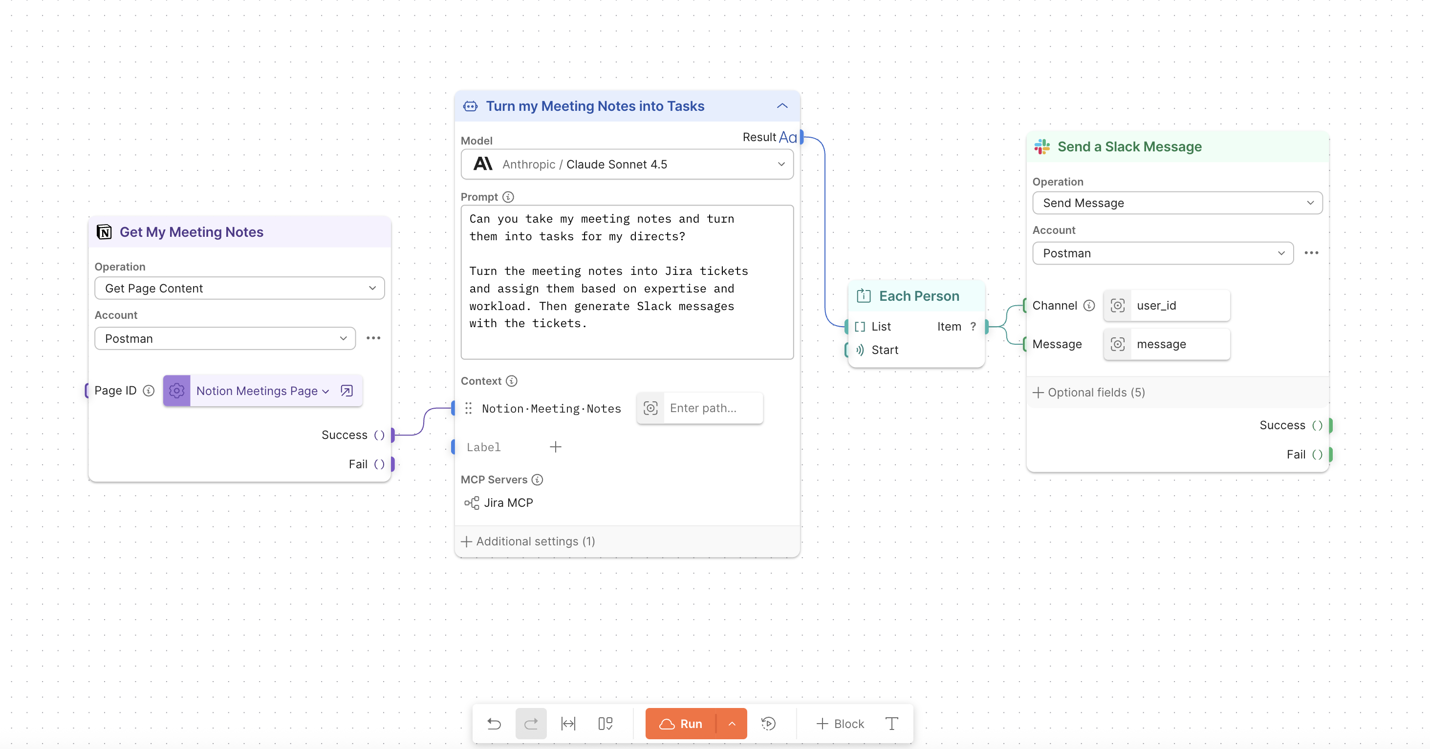 Postman Flows hero visualization showing API workflow connections