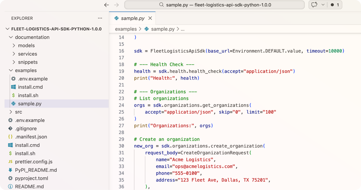 Postman SDK Generator hero visualization showing API workflow connections