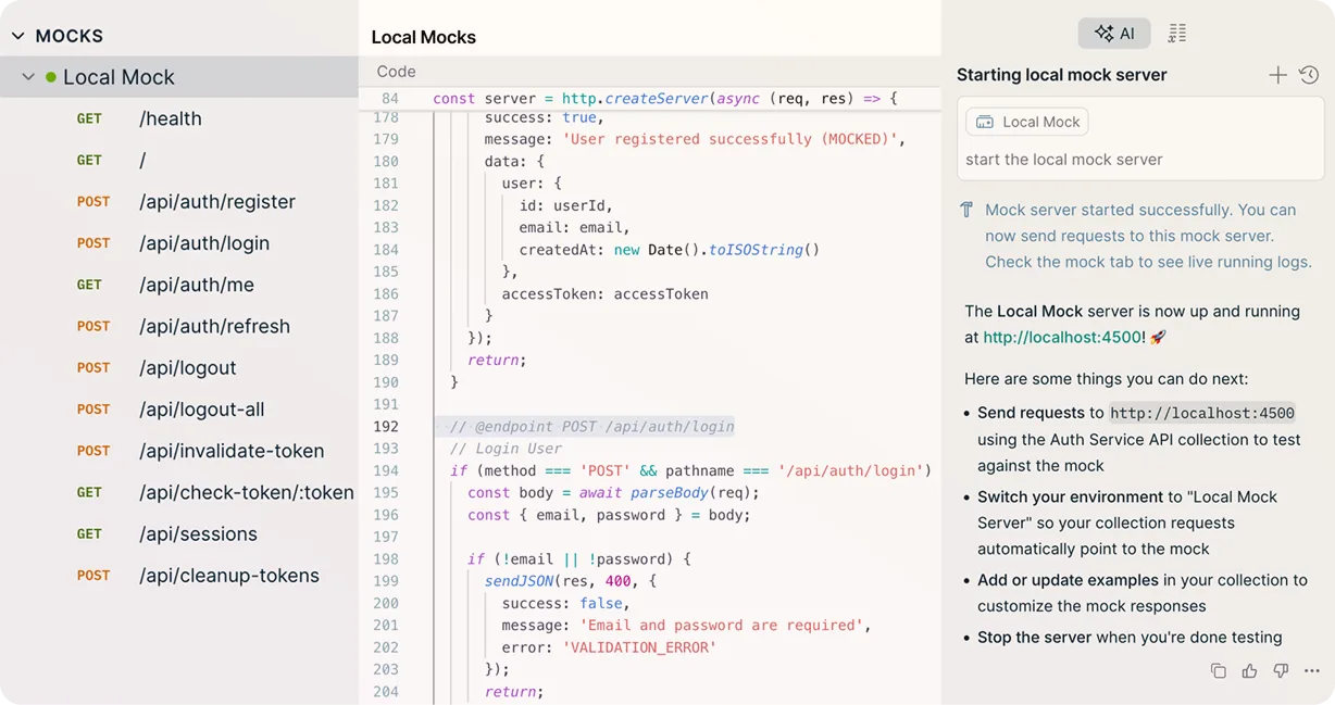 Spec and Collection synchronized in a single Postman workspace