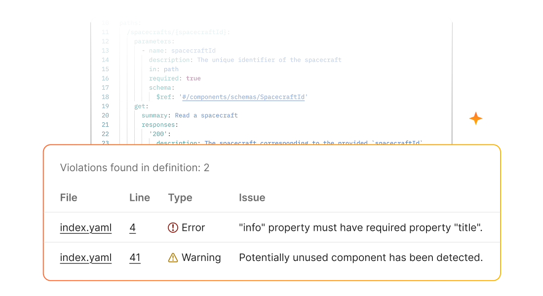 Illustrated screenshot of the governance modal
