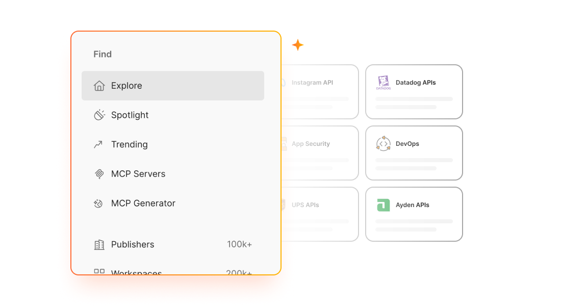 Screenshot illustration of the Postman API Network modal
