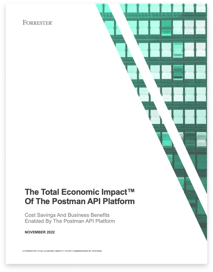 Postman's Forrester Report. Screenshot.