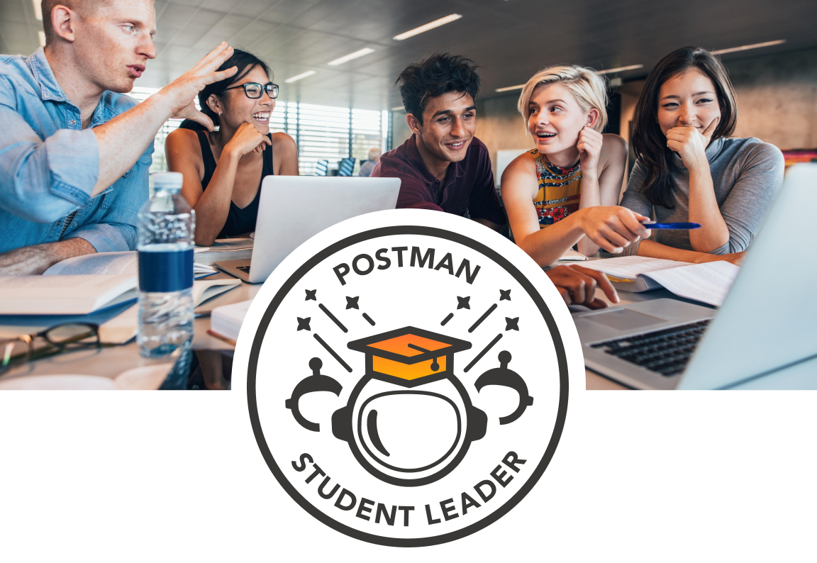 Postman Student Leader Program. Mobile image.